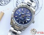New Upgraded Clone Rolex Sky-Dweller 42mm Watches SS Blue Face